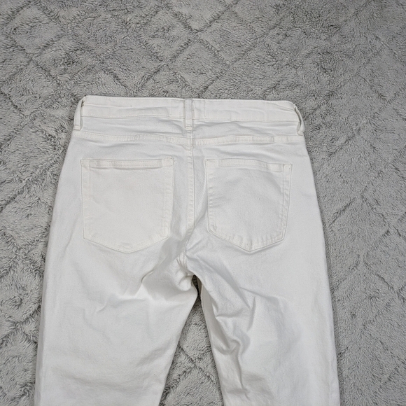 Everlane Jeans Women's 27 White The Mid Rise Skinny Lean Ankle Cotton Blend - Picture 10 of 10